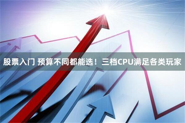 股票入门 预算不同都能选！三档CPU满足各类玩家